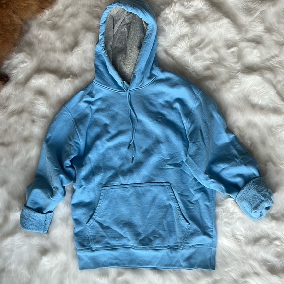Champion sweatshirt size M, unisex. Light blue - Picture 3 of 4